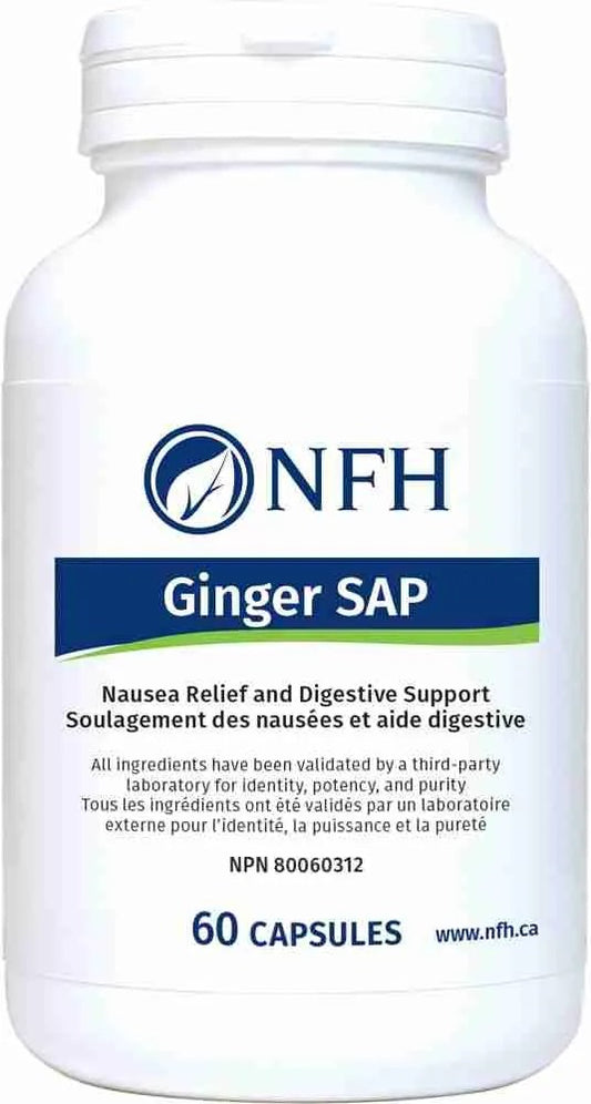 Ginger SAP (250 mg ginger extract, 50 mg ginger/capsule) 60 capsules -