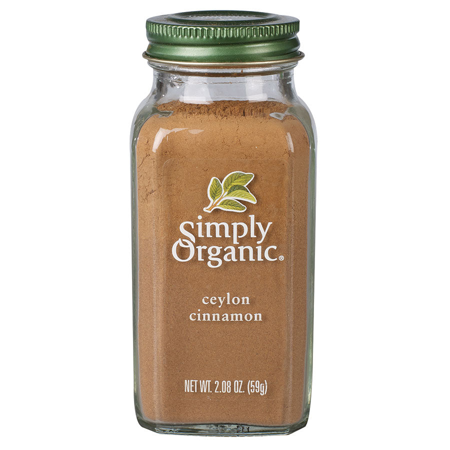 SIMPLY ORGANIC - Cinnamon, Ground, Ceylon, Organic (glass bottle) 59g
