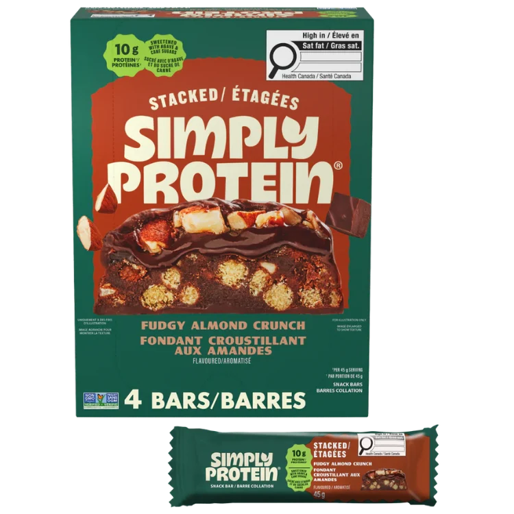 SimplyProtein - Stacked Bar Fudgy Almond Crunch - 180g