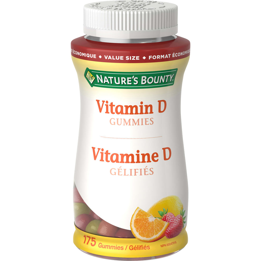 NATURES BOUNTY VIT D GUMMY 1000IU 175 GUMMY