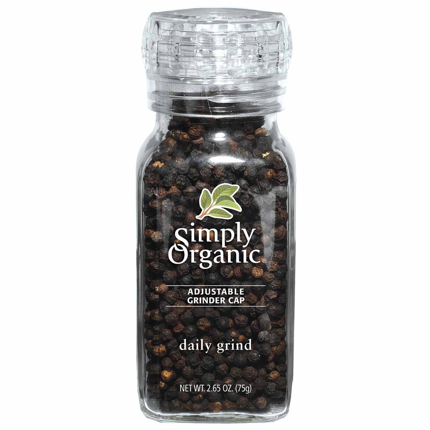 SIMPLY ORGANIC Org Black Peppercorn Grinder 75g