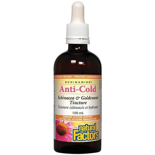 Natural Factors   Anti-Cold Echinacea & Goldenseal Tincture, ECHINAMIDE®   50 mL tinctinc