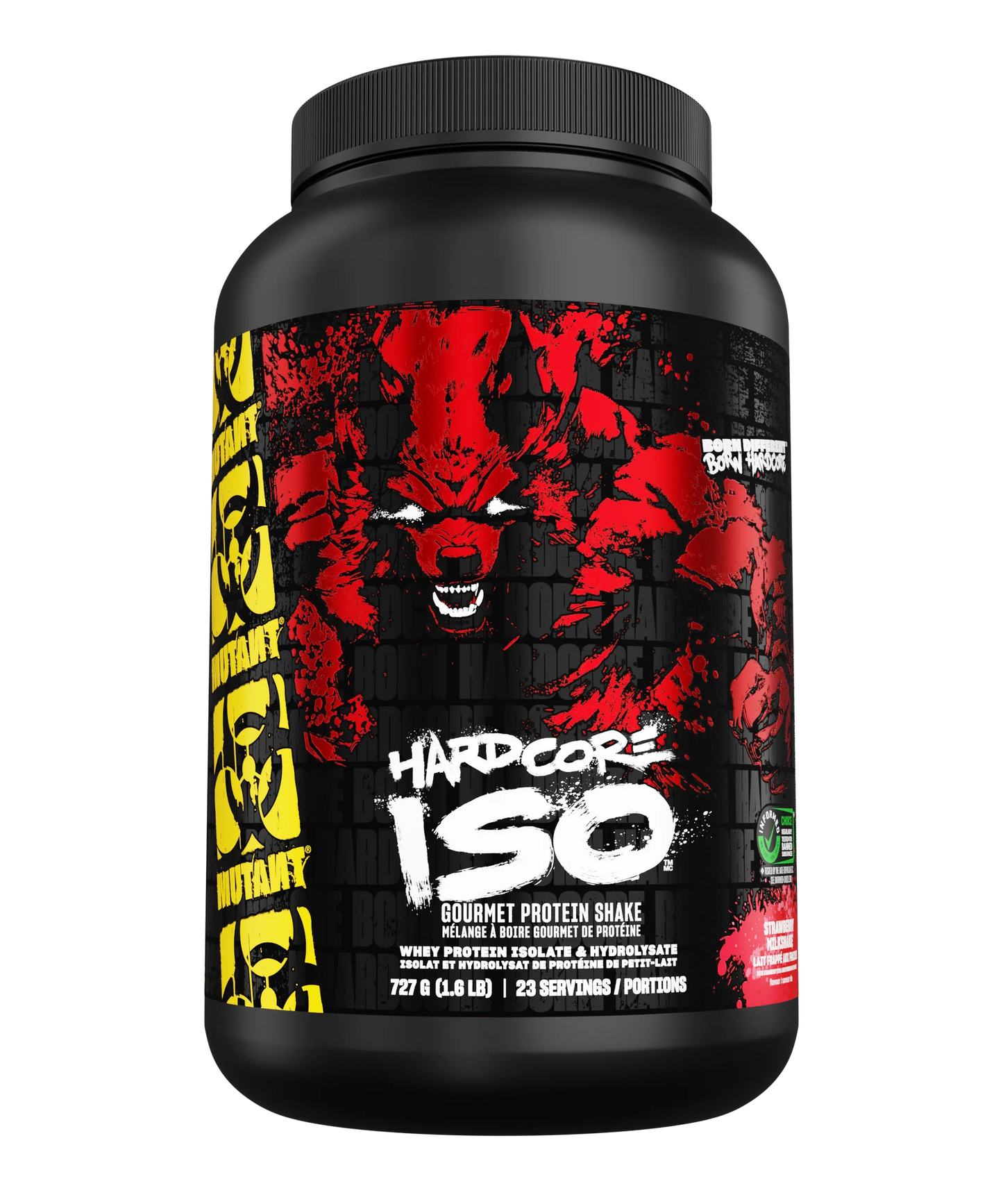 Mutant MUTANT® HARDCORE ISO Strawberry Milkshake 727 g (1.6 lbs)