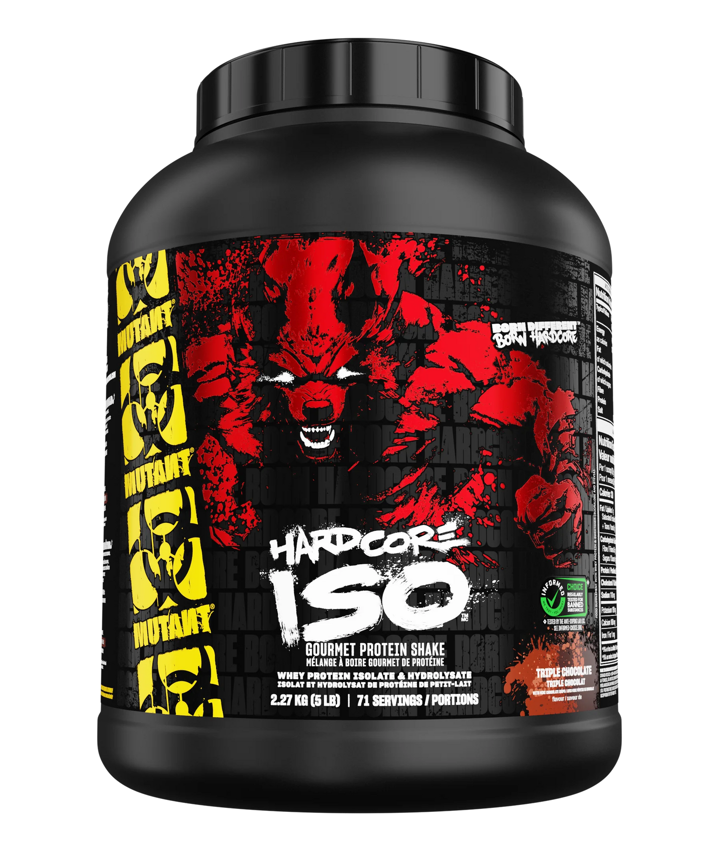 Mutant MUTANT® HARDCORE ISO Triple Chocolate 2.27 kg (5 lbs)