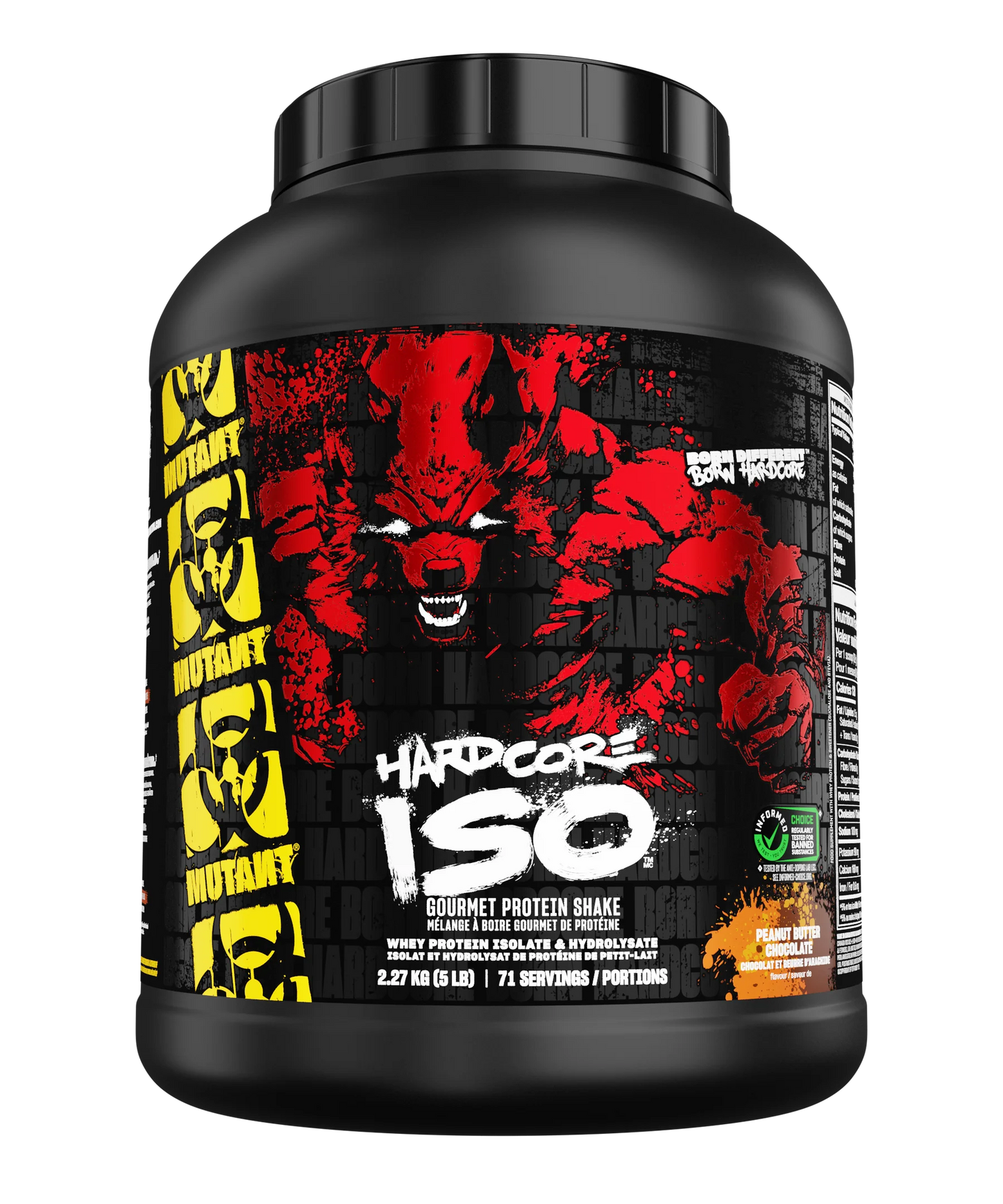 Mutant MUTANT® HARDCORE ISO Peanut Butter Chocolate 2.27 kg (5 lbs)