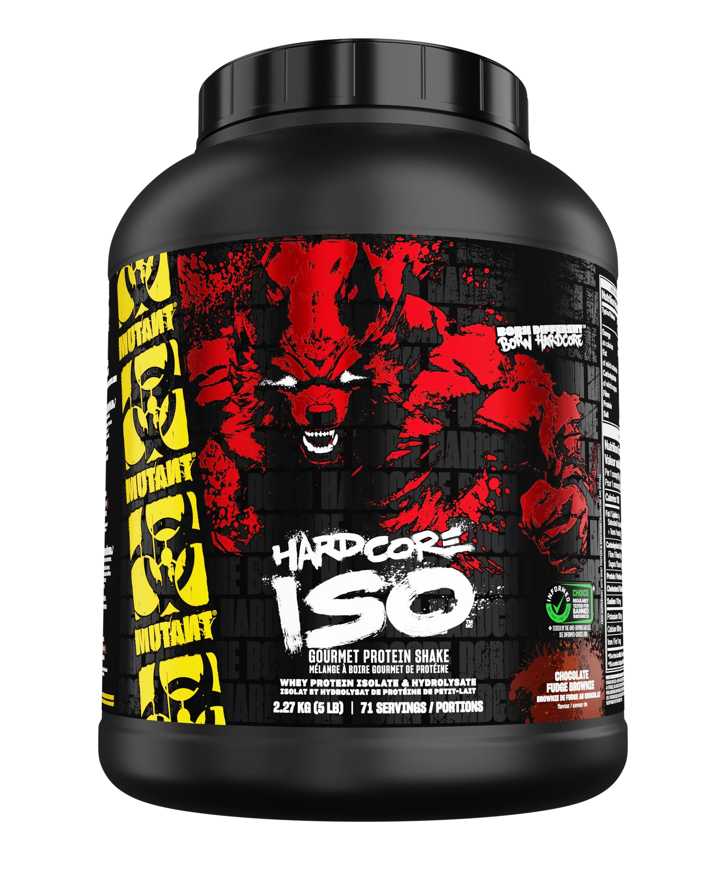 Mutant MUTANT® HARDCORE ISO Chocolate Fudge Brownie 2.27 kg (5 lbs)