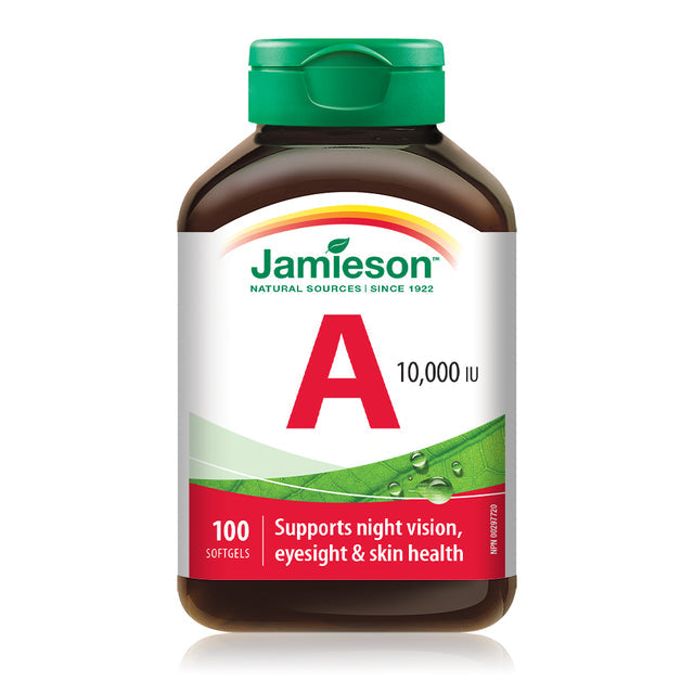 Jamieson JMS Vitamin A 10,000IU 100's 100Softgels