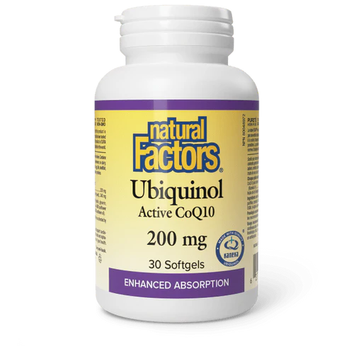 Natural Factors Ubiquinol (Active CoQ10) 200 mg 30 sgels
