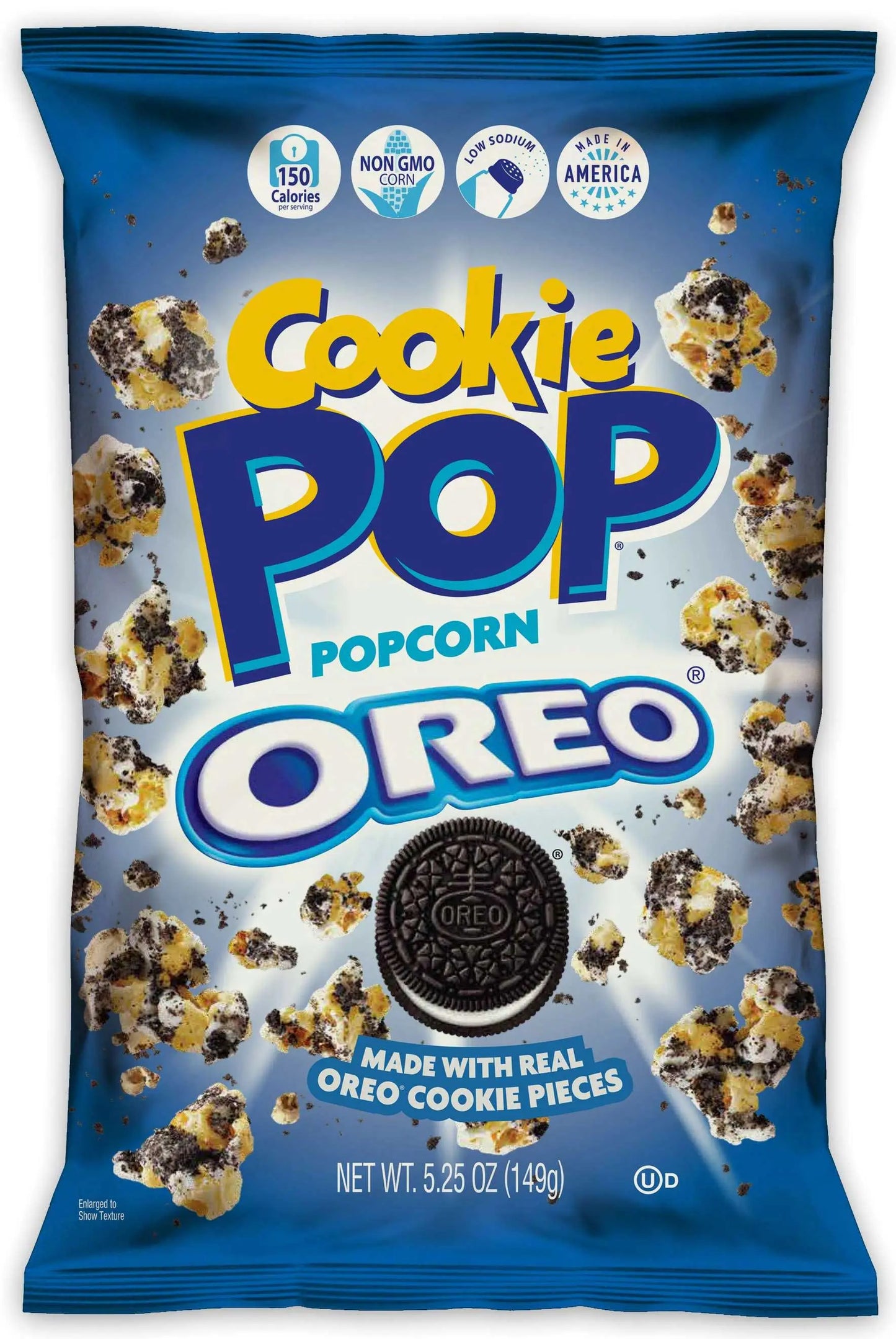 Snax Sational Snax Cookie Pop Popcorn Flavour: Oreo
Container Size: 149 g Case of 12