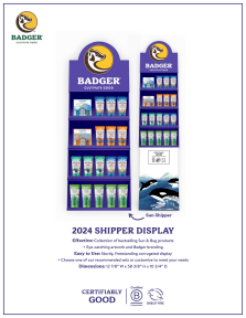 Badger Balms   Suncare Shipper 56 Count 1disp