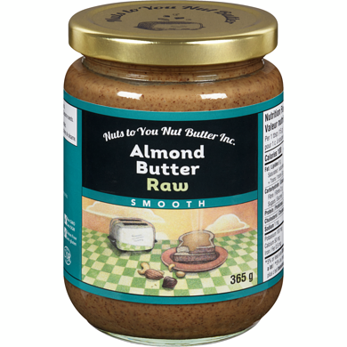NUTS TO YOU Almond Butter Raw Smooth 365g
