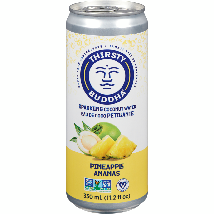 Thirsty Buddha Sparkling Coconut Water Sparkling W/ Pineapple 330ML