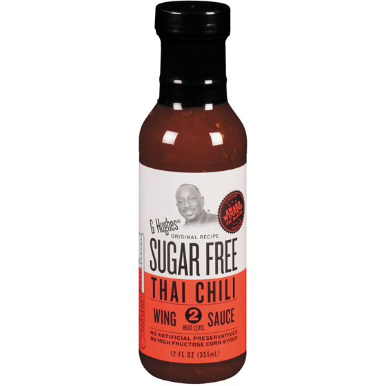 G Hughes Sugar Free Sauce G Hughes Wing Sauce Flavour: Thai Chili
Container Size: 355 mL Case of 6