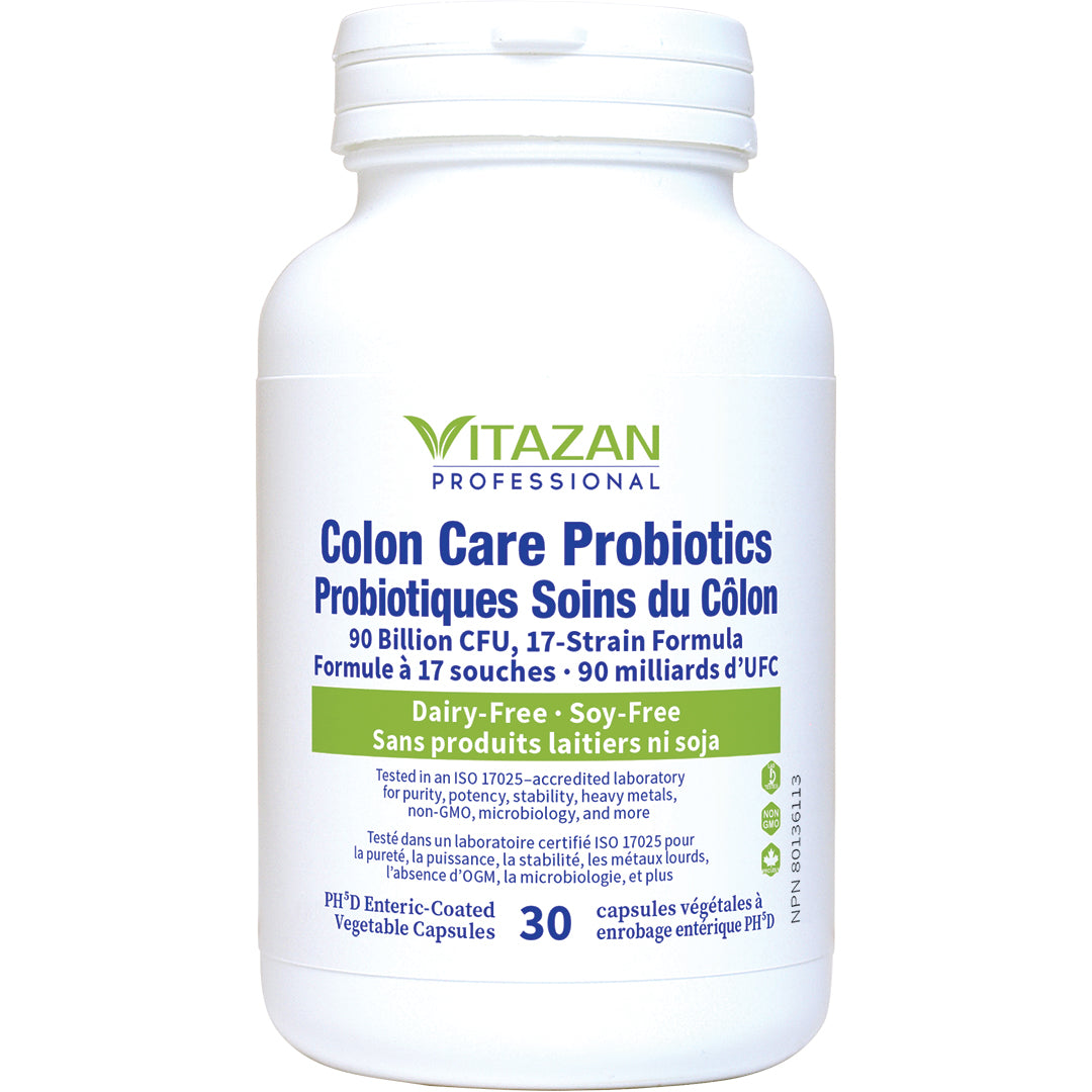 Vitazan Colon Care Probiotics (90 Billion + CFU Enteric-Coated, 23-Strain Formula) 30 capsules