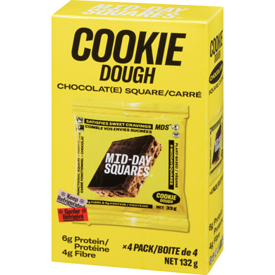 MID-DAY SQUARES - Cookie Dough, 4 pack 132g
