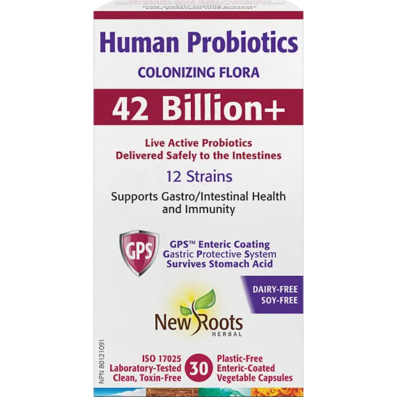 NEW ROOTS Human Probiotics Colonizing Flora 30 capsules