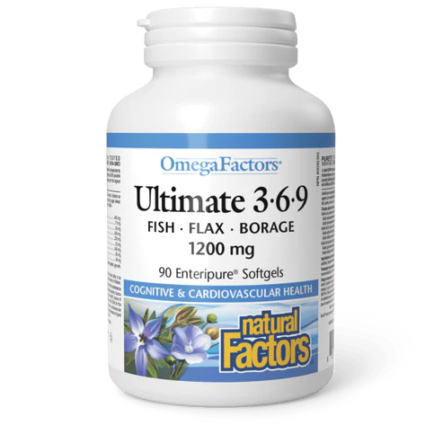 Natural Factors   Ultimate 3•6•9 1200 mg, OmegaFactors®   90 sglssgls