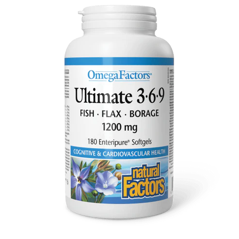 Natural Factors   Ultimate 3•6•9 1200 mg, OmegaFactors®   180 sglssgls