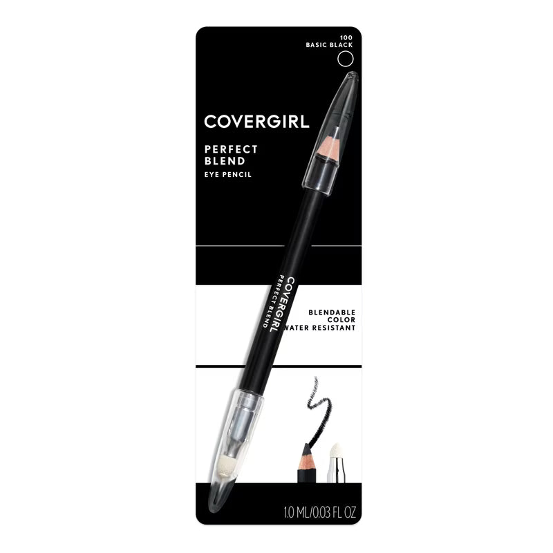 COVERGIRL PERFECT BLEND PENCIL CLASSIC BLACK pack of 2