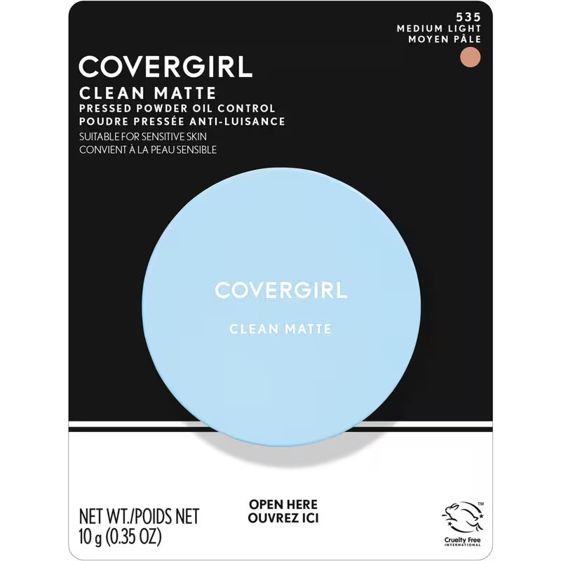 COVER GIRL CLEAN PRESSED PD OIL CONTROL 535 MD LT pack of 2
