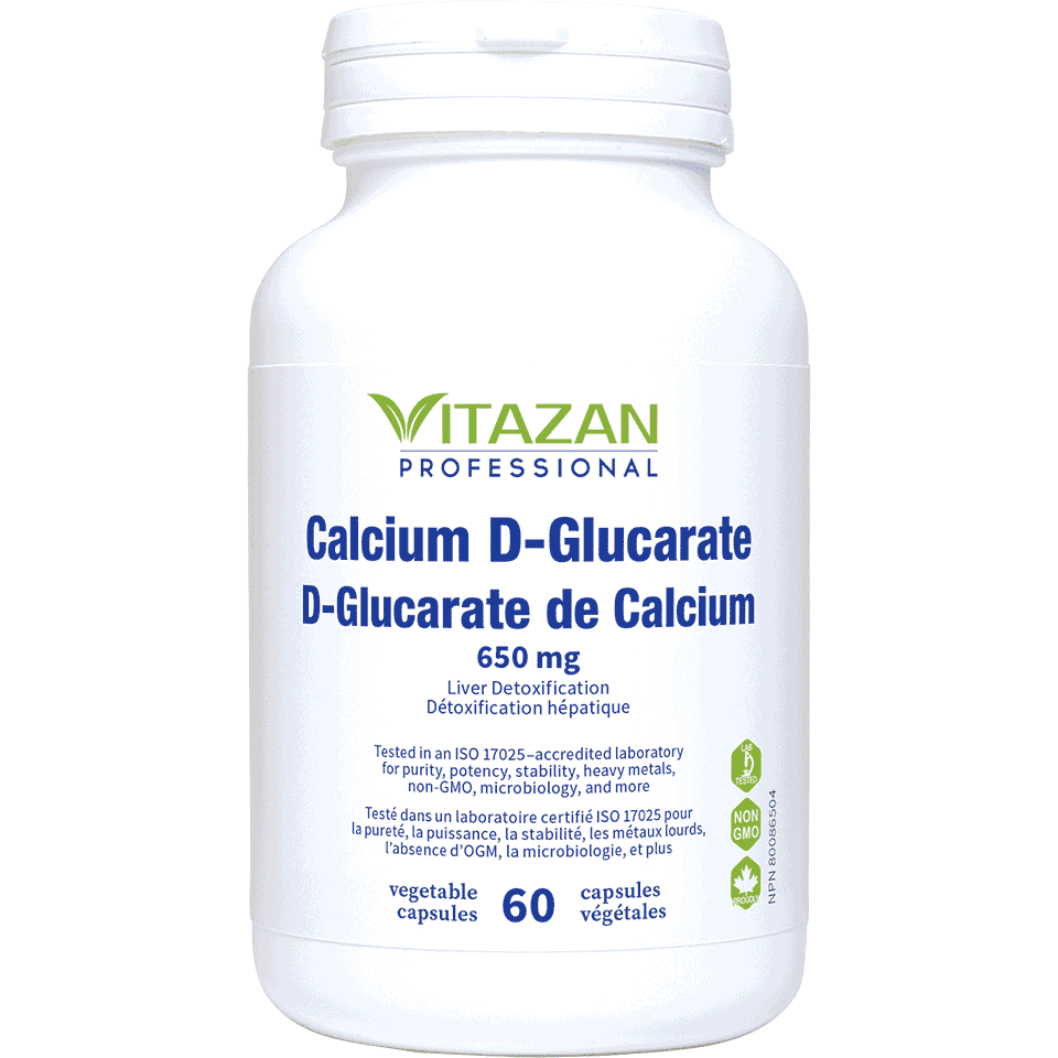 Vitazan Calcium D-Glucarate (650 mg · Liver Detoxification) 60 capsules