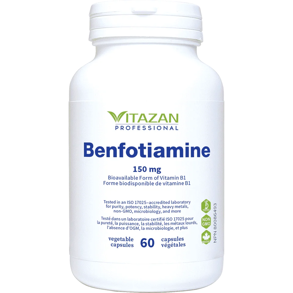 Vitazan Benfotiamine (150 mg · Bioavailable Form of Vitamin B1) 60 capsules