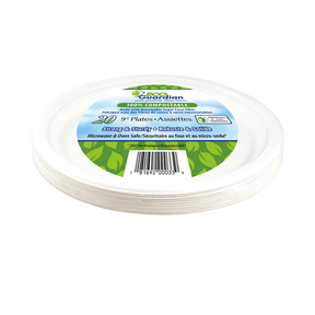 Eco Guardian   Compostable Cutlery   9" Round Compostable Plates20CT