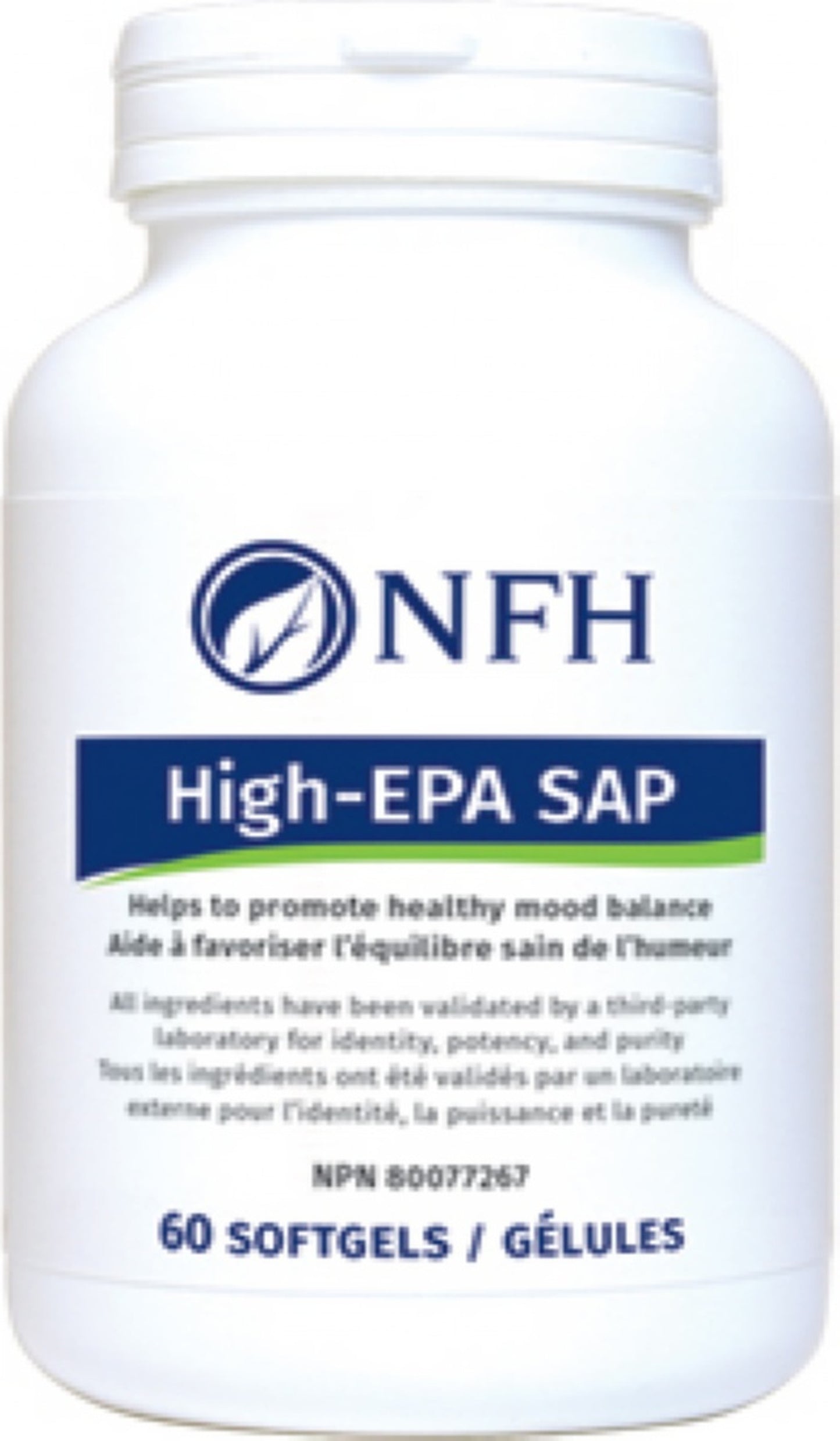 High‑EPA SAP (1000 mg EPA, 100 mg DHA/softgel) 60 softgels -
