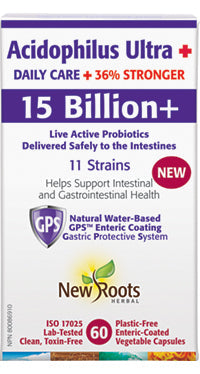 NEW ROOTS Acidophilus Ultra + Daily Care + 36% Stronger 60 capsules