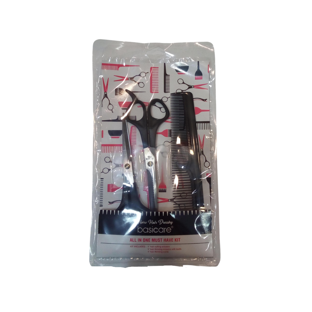 BASICARE HAIR DRESSING KIT, 3 PCS
