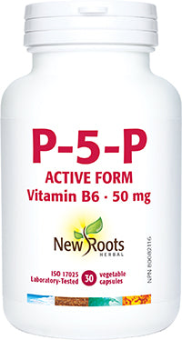 NEW ROOTS P-5-P Active Form Vitamin B6 · 50 mg 30 capsules