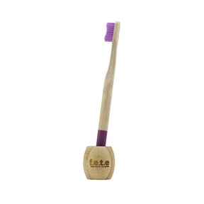 f.e.t.e.   Solid Bamboo Toothbrush Stand 1ct