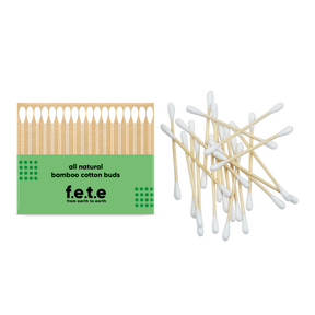 f.e.t.e.   Eco-friendly Bamboo Cotton Buds 100ct