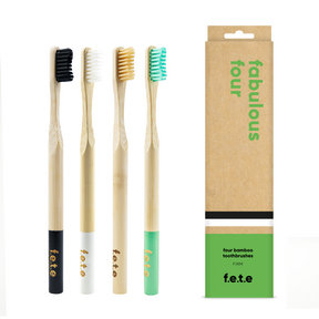 f.e.t.e.   Bamboo Toothbrush Multi Pack Firm 4pk