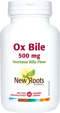 NEW ROOTS Ox Bile 500 mg 60 capsules