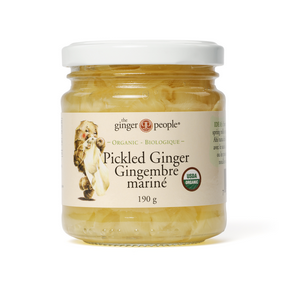 GINGER PEOPLE   -    Natural ORGANIC PICKLED SUSHI GINGER (jar)    190g