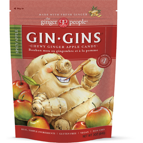 GINGER PEOPLE -   Gin-Gins Spicy Apple Ginger Chews Candy     84g