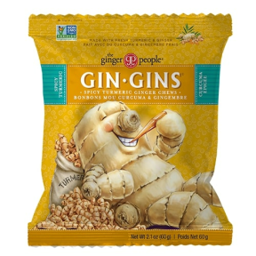 The Ginger People   Gin Gins Spicy Turmeric Ginger Chew 12 x 60g