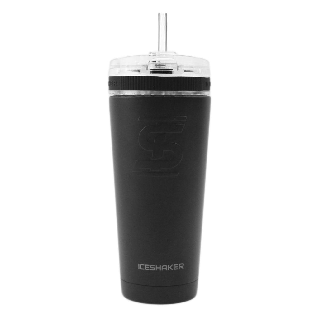ICE SHAKER Ice Shaker - Flex Bottle - Black 26 oz 26 oz