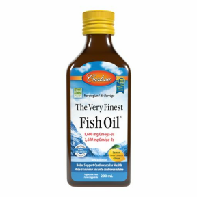Carlson Laboratories   Very Finest Fish Oil - Lemon 200ml