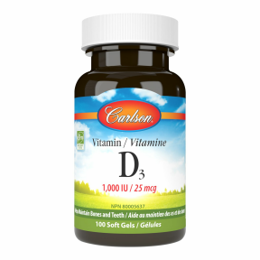 Carlson Laboratories   Vitamin D3 1,000 IU 100sg