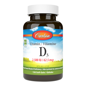 Carlson Laboratories   Vitamin D3 2500 IU 150 ct 150sg