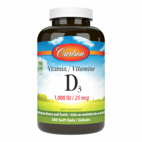 Carlson Laboratories   Vitamin D3 1000IU 360sg