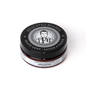 Educated Beards   Unscented Shave Soap 114g