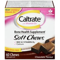 CALTRATE+D3 SOFT CHEW CHOC 60 TABLET