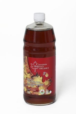 CANADIAN HERITAGE ORGANICS Org CDN Gr A Amber Maple Syrup 1L