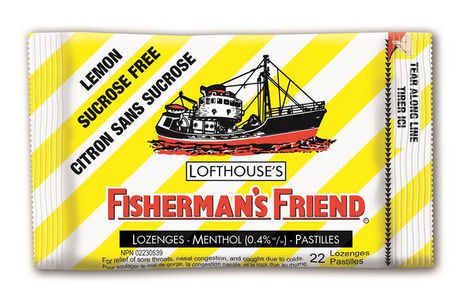 FISHERMANS FRIEND SUGARFREE LEMON 22 LOZENGE pack of 8