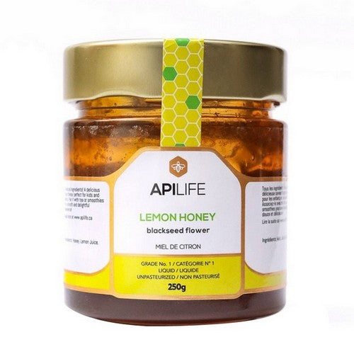API Health Lemon and Black Seed Honey 250 g-Case of 6