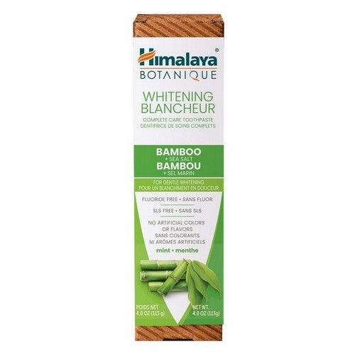 Himalaya Wellness Himalaya Toothpaste Whitening Mint with Bamboo and Sea Salt (Bilingual) Container Size: 113 g Each