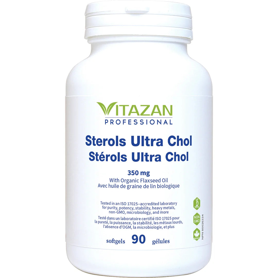 Vitazan Sterols & Sterolins Ultra Chol (350 mg · With Organic Flaxseed Oil) 90 softgels